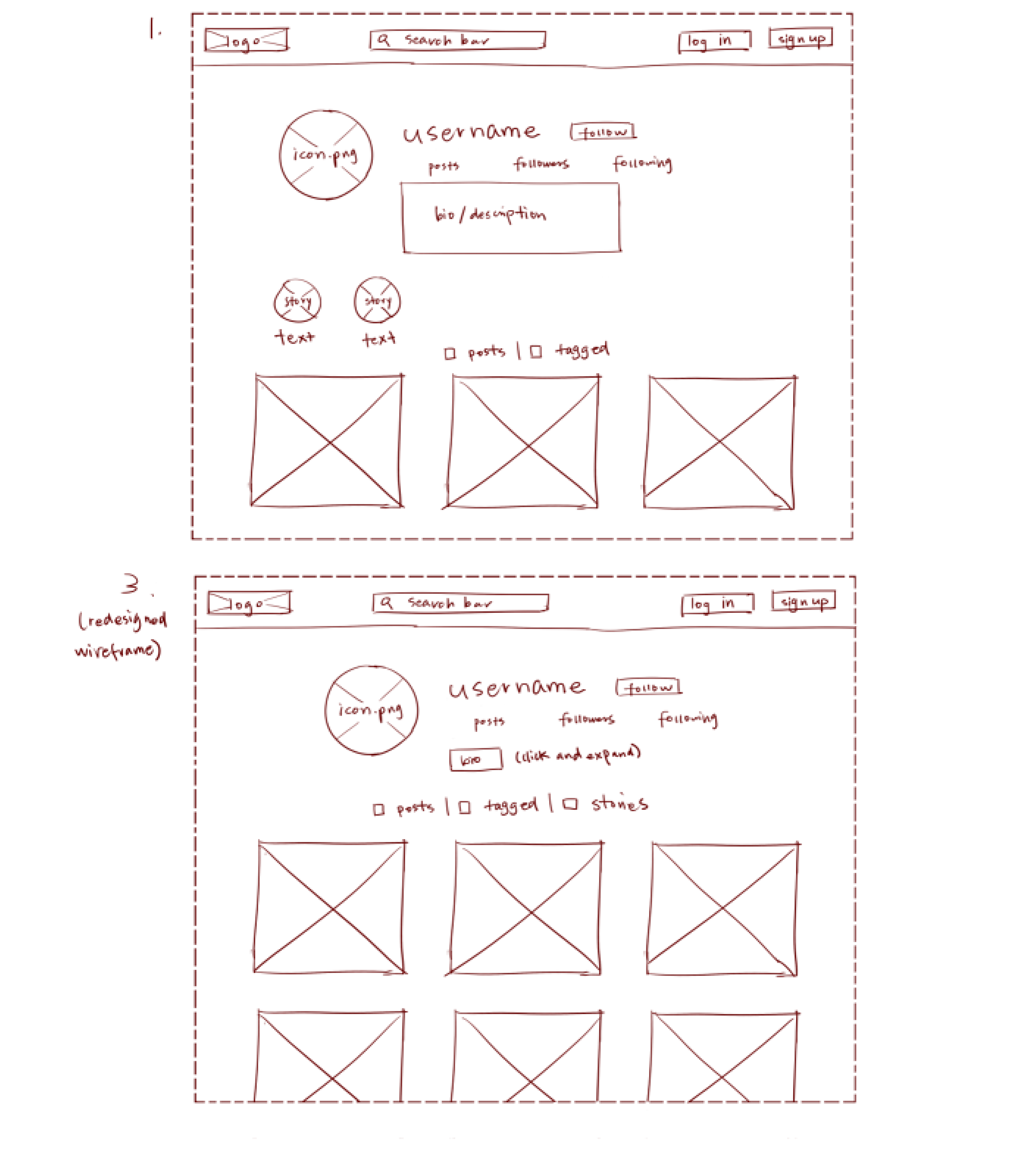 Wireframes Exercise HW 2 Wireframes and Responses